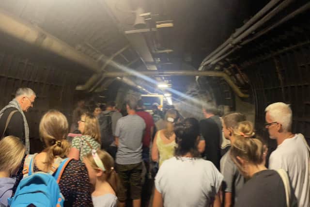  Eurotunnel passengers who had to walk through the tunnel after a train broke down (Photo credit: PA)