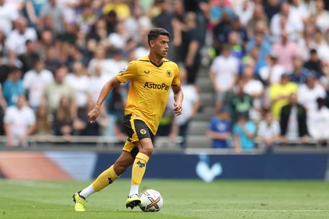 Matheus Nunes impressed on his debut for Wolves despite their loss to Spurs. Credit: Getty. 