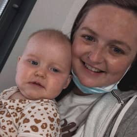 Little Orla Kearney and mum Morgan