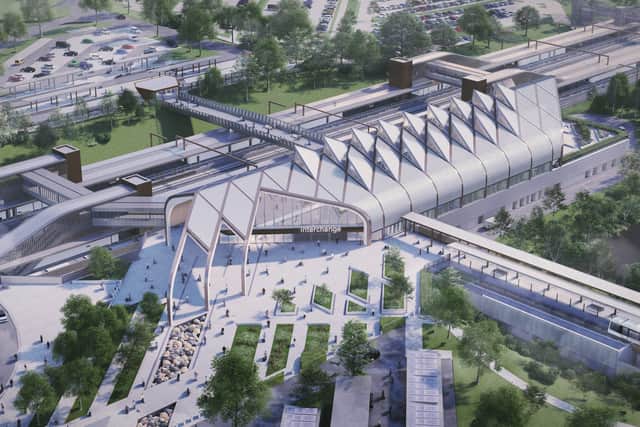 Artist’s impression of the proposed Interchange station for the new service
