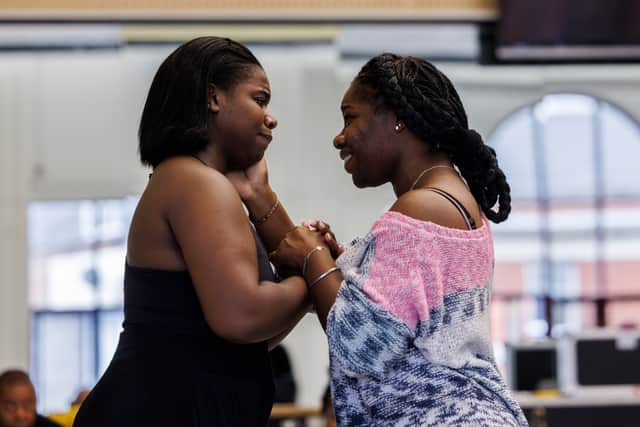 Aaliyah Zhané (Nettie) and Me’sha Bryan (Celie) - (Photography by Ellie Kurttz)