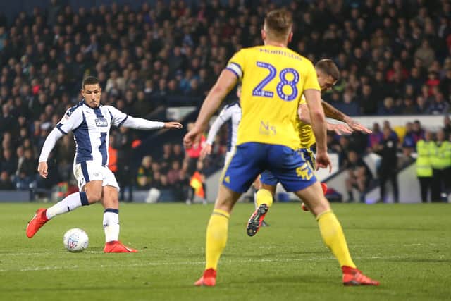 Jake Livermore scored an emphatic winner for West Brom in the derby in March 2019. Credit: Getty. 