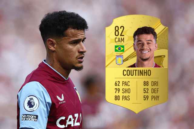 Philippe Coutinho’s FIFA 23 rating has been revealed by EA Sports - and his new pace attribute makes for poor reading.