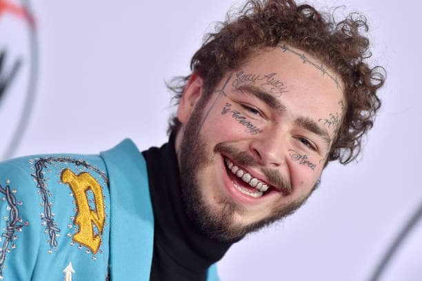 Post Malone is known for songs such as Sunflower and Rockstar (Pic:Getty)