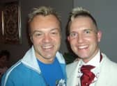 Graham Norton with Birmingham Pride co-founder Phil Oldershaw