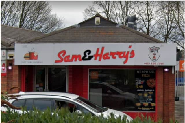 Sam & Harrry’s chicken shop in Nechells, Birmingham