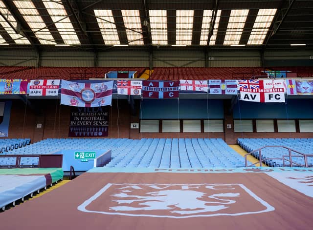 Aston Villa have discussed with fans the future of their crest. Credit: Getty. 