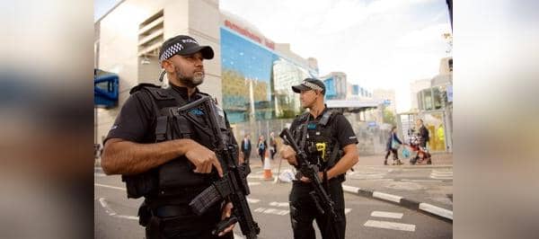 Armed patrols in place for Conservative Party Conference at the ICC