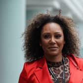 Former Spice Girl Melanie Brown arrives at the Conservative Party annual conference in Birmingham