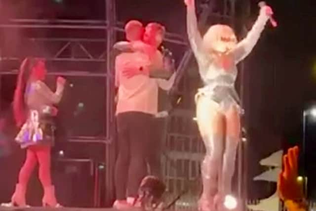 Adam Higginson & Ste Horton - Video of the proposal, on stage at Birmingham Pride while Steps were performing