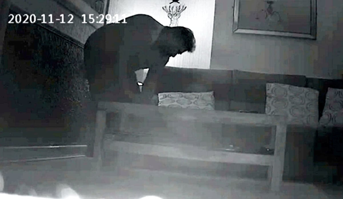 Watch: Stalker neighbour caught on camera with listening devices he planted next door in a Birmingham home