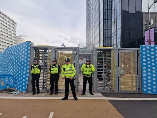 Conservative Party Conference at the ICC ‘on lockdown'
