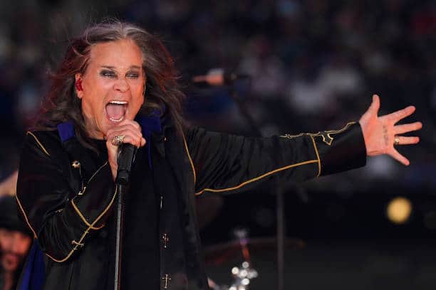 Ozzy performed at the half-time show for the LA Rams and Buffalo Bills (Pic:Getty)