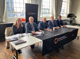 On the panel at the WMCA fringe event were (from left) Laura Shoaf, WMCA chief executive, Cllr Ian Courts WMCA portfolio lead for Environment, Energy & HS2 and leader of Solihull Council, Nadhim Zahawi, Chancellor of the Duchy of Lancaster, Andy Street, Mayor of the West Midlands and chair of the WMCA and Raaj Shamji – senior development manager, Birmingham City University
