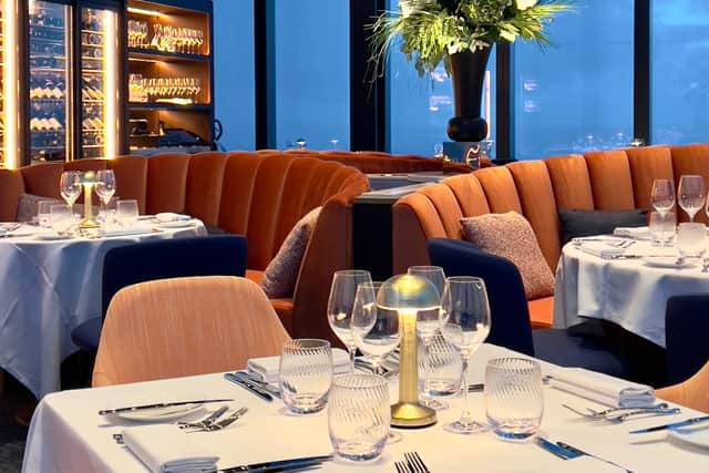 Stuning interiors at Orelle French restaurant at 103 Colmore Row
