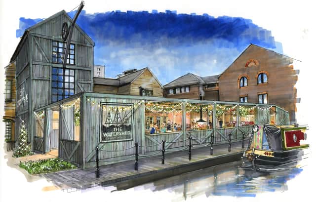 An artists impression of The Watershed (The Canal House) 