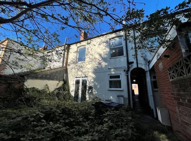 This house is up for auction and the guide price is £20,000+, excluding fees