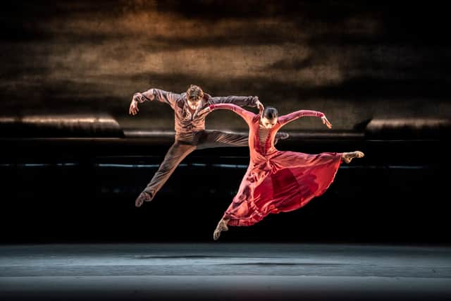 Mathias Dingman and Miki Mizutani Birmingham Royal Ballet Forgotten Land for Into the Music triple bill