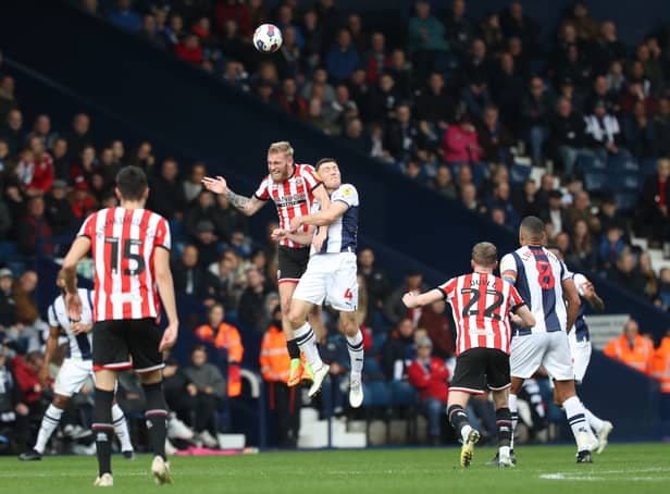 <p>Oli McBurnie was dominant in the air - both in attack and in defence - as West Brom lost 2-0 to Sheffield United.</p>