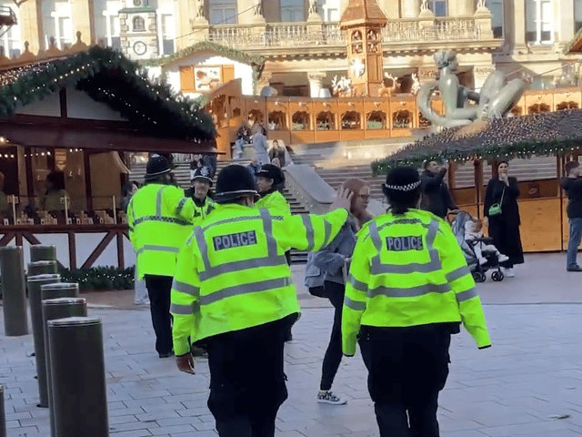 Police attending this year’s Christmas market