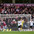 Villa Park erupts after Ramsey’s curled effort soared into the top corner. Once again, not a phone in sight as the Villa faithful enjoyed a glorious moment.