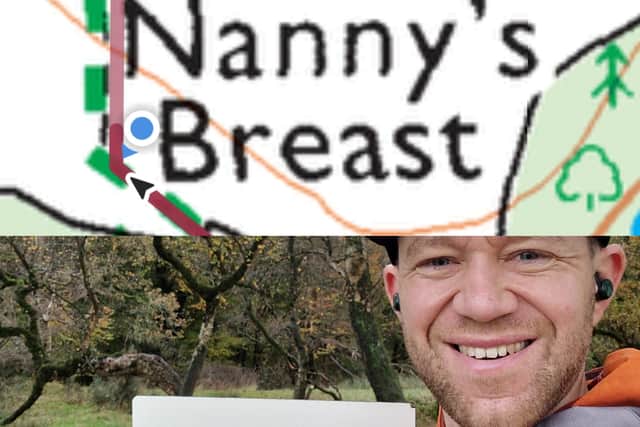 James Forrest at Nannys Breast  woodland in Lancashire