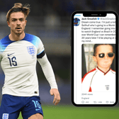 Jack Grealish took to social media to react to being called up to the England World Cup squad.