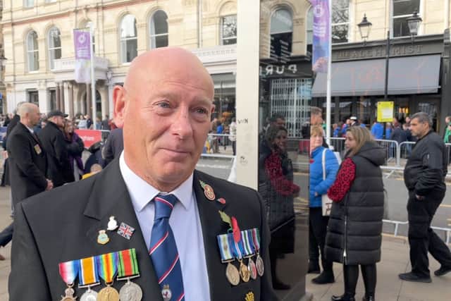 Steven speaks about why he comes out to witness the Remembrance Day service in Birmingham each year