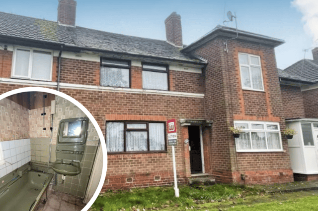 A three bedroom property in Birmingham is up for auction next month