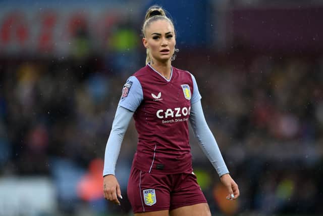 Alisha Lehmann of Aston Villa  (Photo by Gareth Copley/Getty Images)