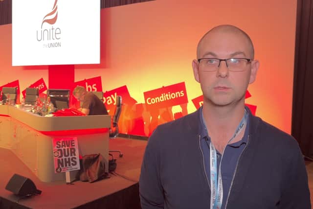 Jason Kirkham, a paramedic and Unite representative speaks about the struggles the NHS are currently facing