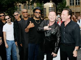  Singer Ali Campbell (2nd R), his brother Robin Campbell (R) and their band UB40 (Photo by Andreas Rentz/Getty Images)