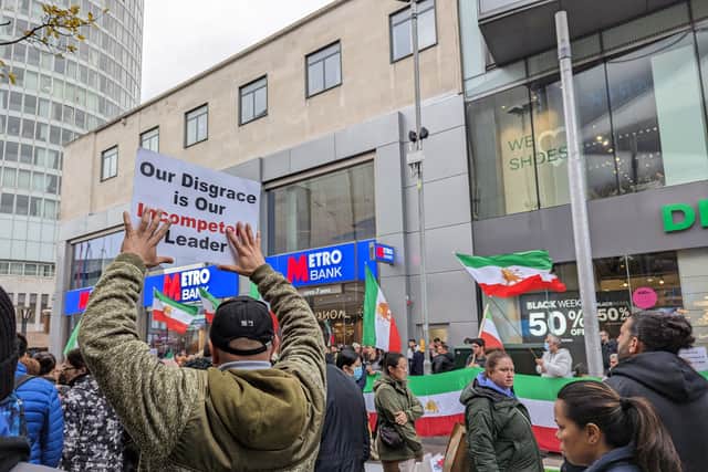 Birmingham’s Iranian community protests