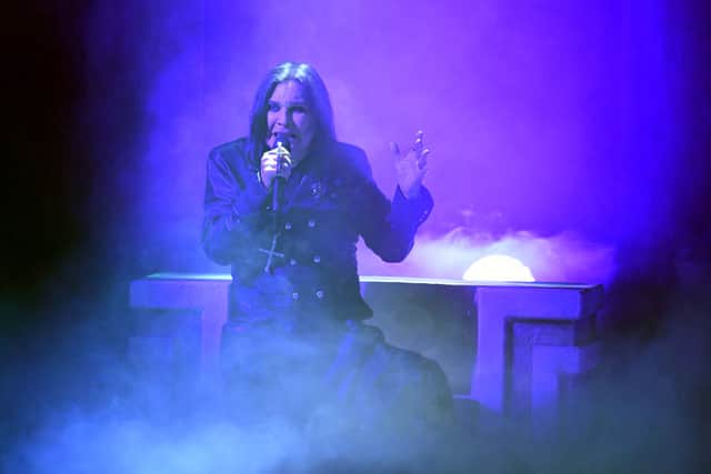 LOS ANGELES, CALIFORNIA - NOVEMBER 24: Ozzy Osbourne performs onstage during the 2019 American Music Awards at Microsoft Theater on November 24, 2019 in Los Angeles, California. (Photo by Kevin Winter/Getty Images for dcp)