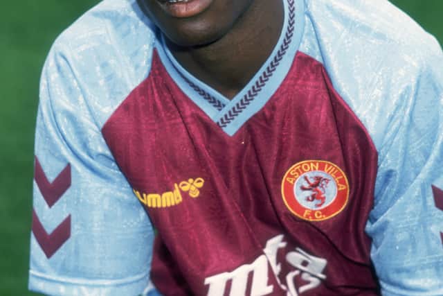 Aston Villa winger Tony Daley, circa 1989.  (Photo by Chris Raphael/Getty Images)