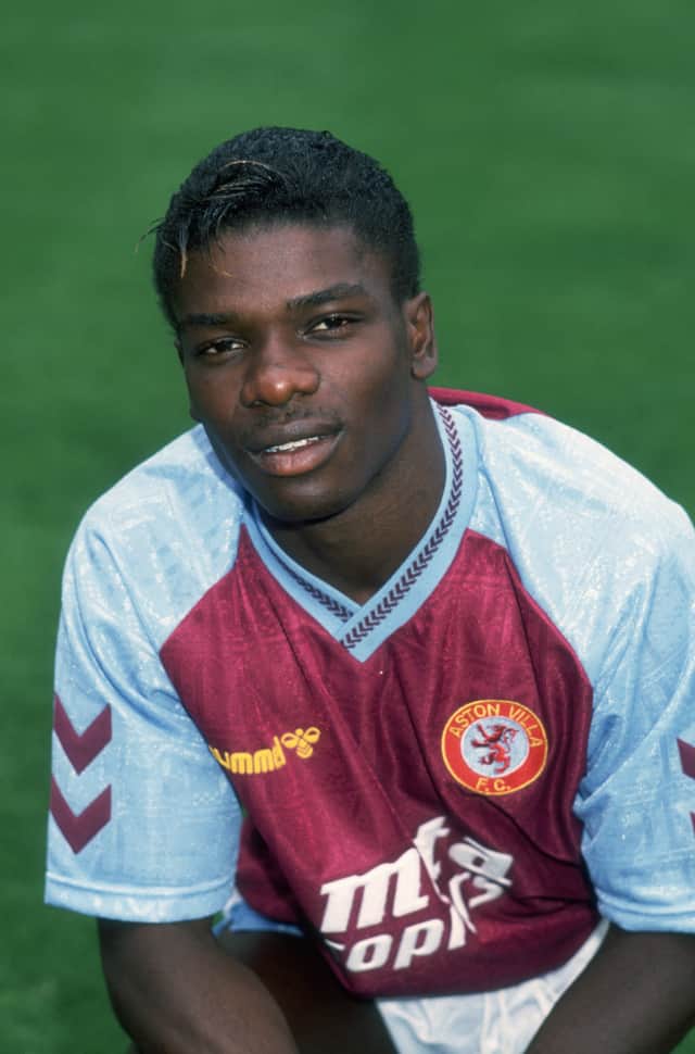 Aston Villa winger Tony Daley, circa 1989.  (Photo by Chris Raphael/Getty Images)
