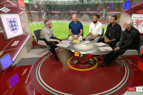 Gary Lineker, Alan Shearer, Ashley Williams, Rio Ferdinand and Ian Rush discuss Wales 0-3 England post-match. Image credit: BBC Sport/BBC One
