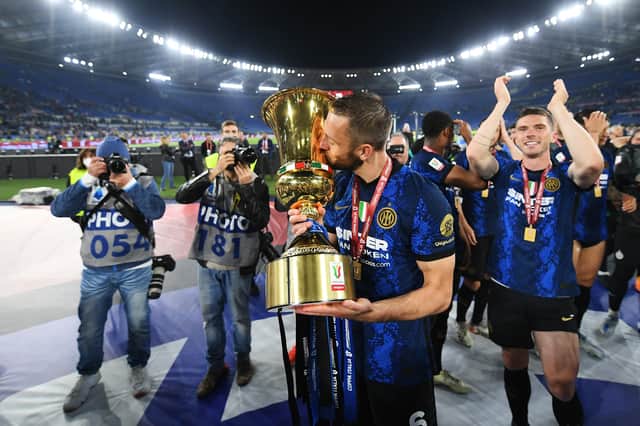 De Vrij was part of an Inter Milan side that won the Coppa Italia in May 2022.