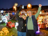 Wendy and Malcolm Molloy from Finstall, Bromsgrove, Worcestershire, have the UK’s ‘craziest Crhistmas lights'
