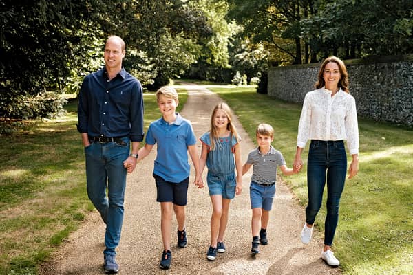 The family photo taken of the Prince and Princess of Wales (Credit: Matt Porteous) 