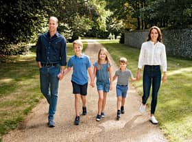 The family photo taken of the Prince and Princess of Wales (Credit: Matt Porteous) 