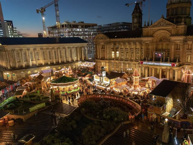 Birmingham German Christmas Market in Victoria Square in the city centre