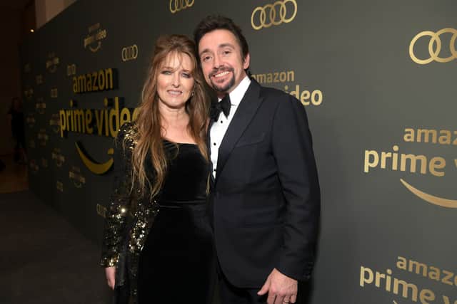 Richard Hammond and wife Mindy Hammond. (Photo by Emma McIntyre/Getty Images)