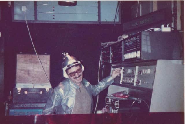 DJ at Rum Runner Club in the 1980s 