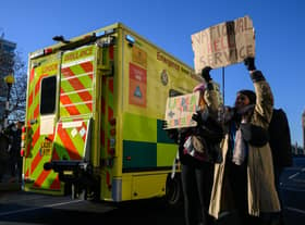 A group of fraudsters have been posing as ambulance staff and knocking on doors asking for financial support ahead of upcoming industrial action.