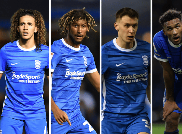 <p>Birmingham City will be hoping to keep hold of the likes of (left to right) Hannibal Mejbri, Dion Sanderson, Krystian Bielik and Auston Trusty.</p>