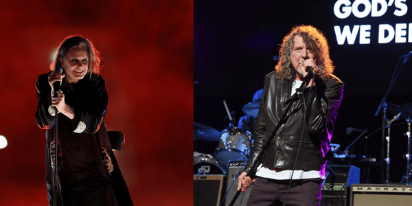 Ozzy Osbourne and Robert Plant named among 200 Best Singers of all Time by Rolling Stone magazine (Photo by (L) Alex Pantling/Getty Images and (R)Jamie McCarthy/Getty Images)