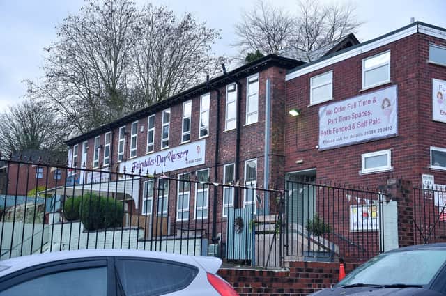 Fairytales Day Nursery in Bourne Street, Dudley, West Midlands, where a one year old died on December 9th. 5th January 2023