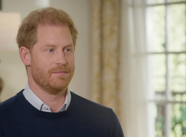 <p>Prince Harry has been accused of backtracking after insisting he and Meghan Markle did not label the royal family racist (Photo: ITV)</p>