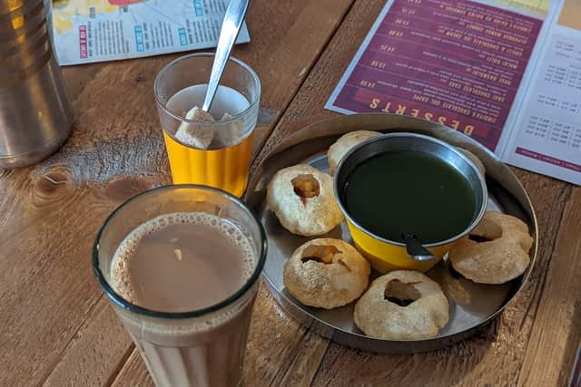 Masala chai and Paani Puri 